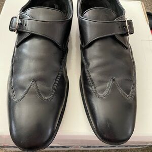 Salvatore Ferragamo Black Leather Oxfords
